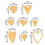 6pcs Stainless Steel Love Charms Heart Pendant DIY Jewelry Findings
