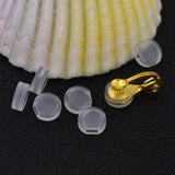 50PCS Transparent Silicone Ear Clip Pad Earrings Components