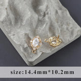 18k Plated Copper Zircon Earring Accessories