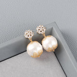 18k Plated Copper Zircon Earring Accessories