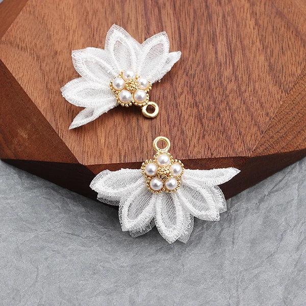 Tassel Flower Charms Handmade Jewelry Making Findings