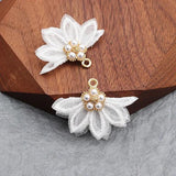 Tassel Flower Charms Handmade Jewelry Making Findings
