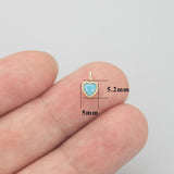 18k Rhodium Plated Copper Zircon Charms DIY Pendants 6pcs/lot