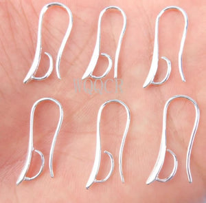 10PCS 925 Silver Earring Hooks For Crystal Beads