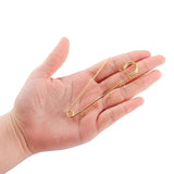 10Pcs Safety Pins Brooch Blank Base Brooch Pins 50/80/90mm