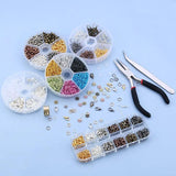 Jewelry Findings Set for DIY Making Earrings Bracelets Necklaces