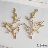 10 PCS Vintage KC Flowers Branch Connectors for Jewelry Making