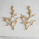 10 PCS Vintage KC Flowers Branch Connectors for Jewelry Making
