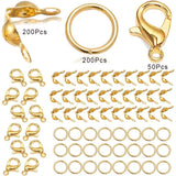450Pcs Lobster Clasps Jump Ring Kits for DIY Bracelet Necklace Chain