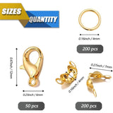 450Pcs Lobster Clasps Jump Ring Kits for DIY Bracelet Necklace Chain