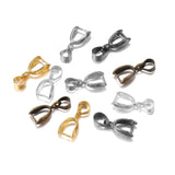 50pcs Melon Seeds Buckle Charm Bail Beads Bale Pinch Clips Pendants Clasps Hook