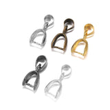 50pcs Melon Seeds Buckle Charm Bail Beads Bale Pinch Clips Pendants Clasps Hook