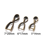 50pcs Melon Seeds Buckle Charm Bail Beads Bale Pinch Clips Pendants Clasps Hook