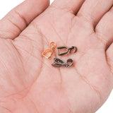 50pcs Melon Seeds Buckle Charm Bail Beads Bale Pinch Clips Pendants Clasps Hook