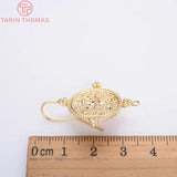 6PCS 35MM Round 19MM 24K Plated Earring Hook Jewelry Making DIY Findings
