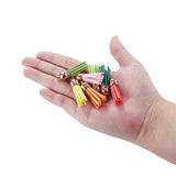 20Pcs 38mm Leather Tassel for Keychain Straps Jewelry Fiber Fringe Suede Tassel