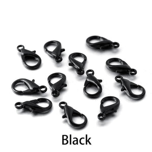 100pcs Metal Lobster Clasps for Bracelets Necklaces DIY Jewelry Making Findings