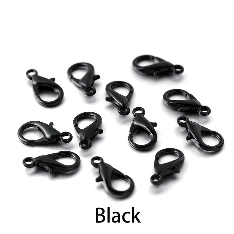 100pcs Metal Lobster Clasps for Bracelets Necklaces DIY Jewelry Making Findings