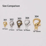 100pcs Metal Lobster Clasps for Bracelets Necklaces DIY Jewelry Making Findings