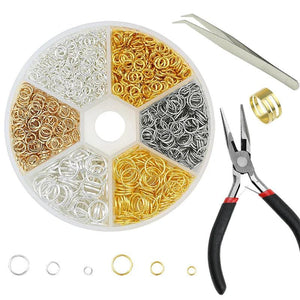 Kc Alloy Jewelry Open Jump Rings Set for DIY Bracelet Necklace Chain Making