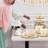 50pcs Eid Mubarak Gift Bags Plastic Bag Cookie Candy Ramadan Kareem Decoration