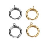10pcs Stainless Steel Huggie Earring Hooks with Loop