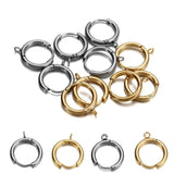 10pcs Stainless Steel Huggie Earring Hooks with Loop