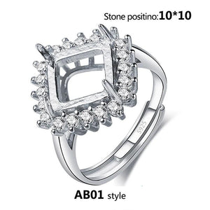 8x10 10x10 12x12 MM Ring Base Brackets DIY Jewelry Making Accessories