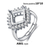 8x10 10x10 12x12 MM Ring Base Brackets DIY Jewelry Making Accessories