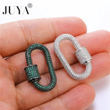 CZ Spiral Screw Clasps Jewelry Findings Accessories