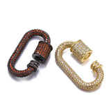 CZ Spiral Screw Clasps Jewelry Findings Accessories