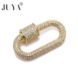 CZ Spiral Screw Clasps Jewelry Findings Accessories