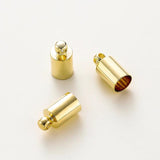 20Pcs 14K Plated Brass Tassel Cord End Caps for Necklace Making
