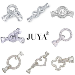 CZ Fastener Clasps for Jewelry Making