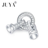 CZ Fastener Clasps for Jewelry Making