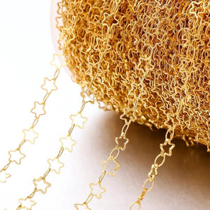 Star Shape Copper Chains for DIY Jewelry Making