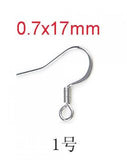 50Pcs Surgical Stainless Steel Hypoallergenic French Hook Earwires