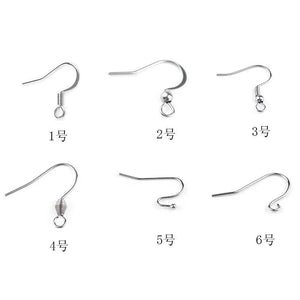 50Pcs Surgical Stainless Steel Hypoallergenic French Hook Earwires
