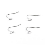 50Pcs Surgical Stainless Steel Hypoallergenic French Hook Earwires
