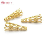 60PCS Brass Long Beads Caps Tassel Caps DIY Jewelry Making Supplies