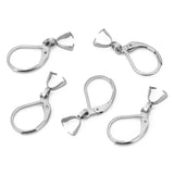 10pcs Stainless Steel Earring Hooks & Charms for DIY Jewelry Making