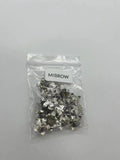 20pcs Silver 6*15mm Copper Flower Bead Caps for Stud Earrings DIY