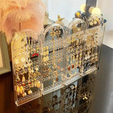 Jewelry Shelf Display Stand Home Storage Necklace Earrings Hanger Storage Box