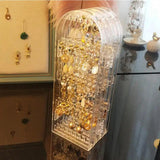Jewelry Shelf Display Stand Home Storage Necklace Earrings Hanger Storage Box