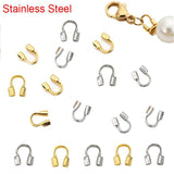 50pcs Stainless Steel End Clasps Hooks for Jewelry Making