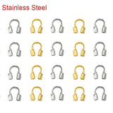50pcs Stainless Steel End Clasps Hooks for Jewelry Making