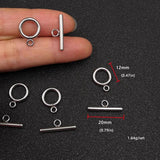 10 Pcs Stainless Steel OT Toggle Clasps Hooks for Jewelry Making