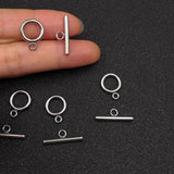 10 Pcs Stainless Steel OT Toggle Clasps Hooks for Jewelry Making