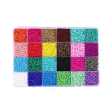 Colorful Glass Beads DIY Jewelry Accessories 24-grid Pack