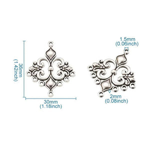 10pcs Tibetan Style Chandelier Component Links for Earring Making